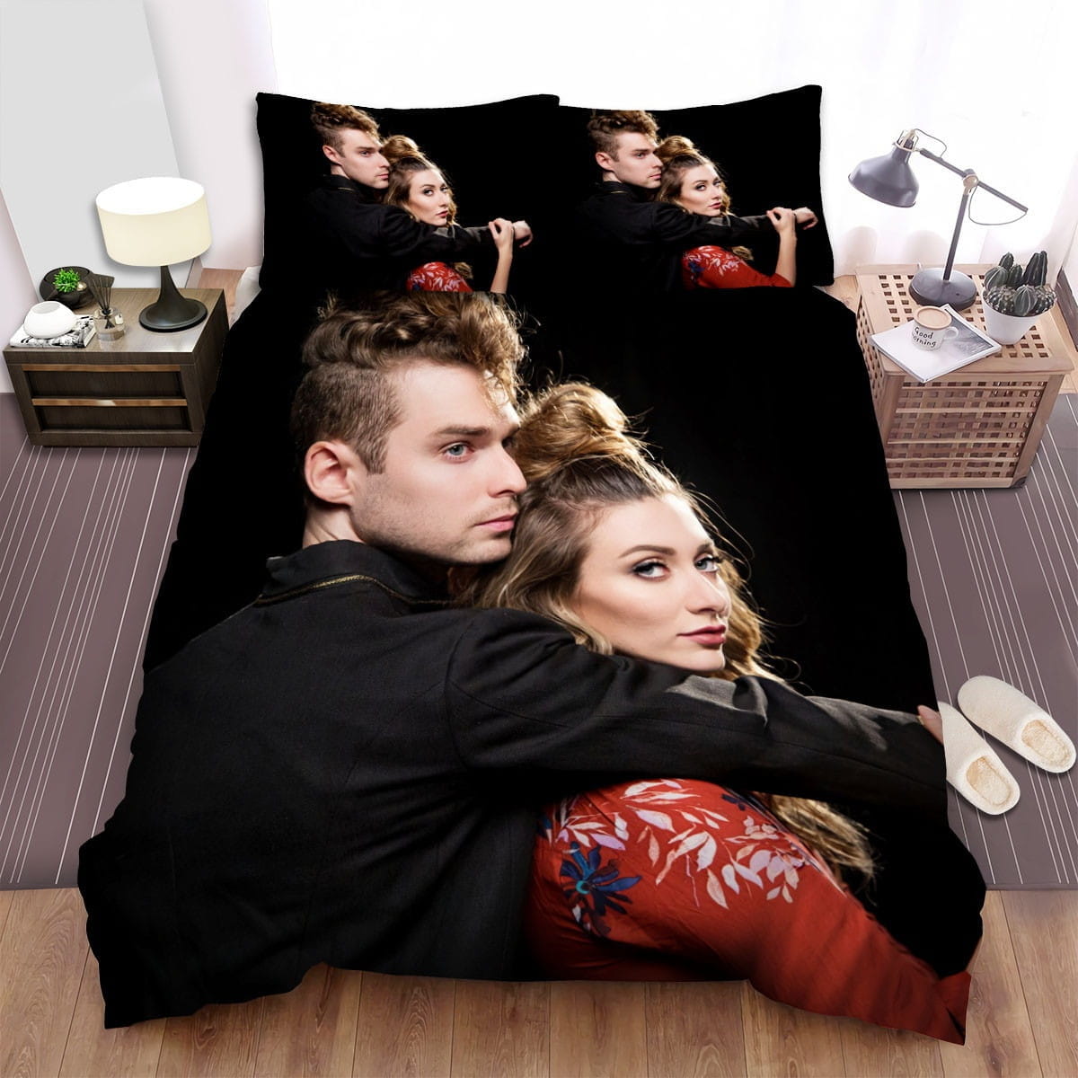 Karmin Cool Photoshoot Bedding Sets, Flatsheet Gift For Christmas, Thanksgiving, Halloween