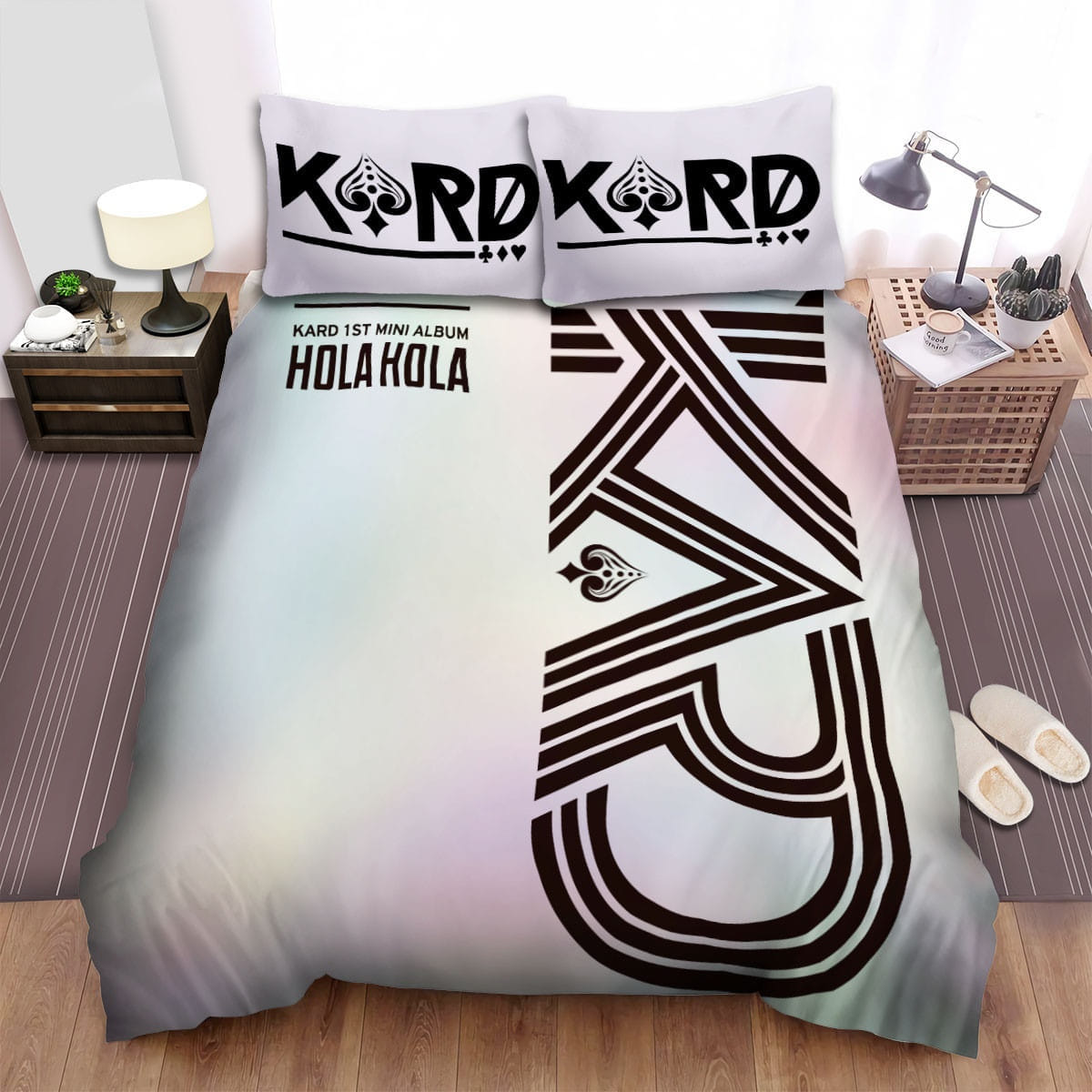 Kard Hola Hola Album Cover Bedding Sets Duvet Cover, Flatsheet, Pillowcases Perfect Gift For Fans