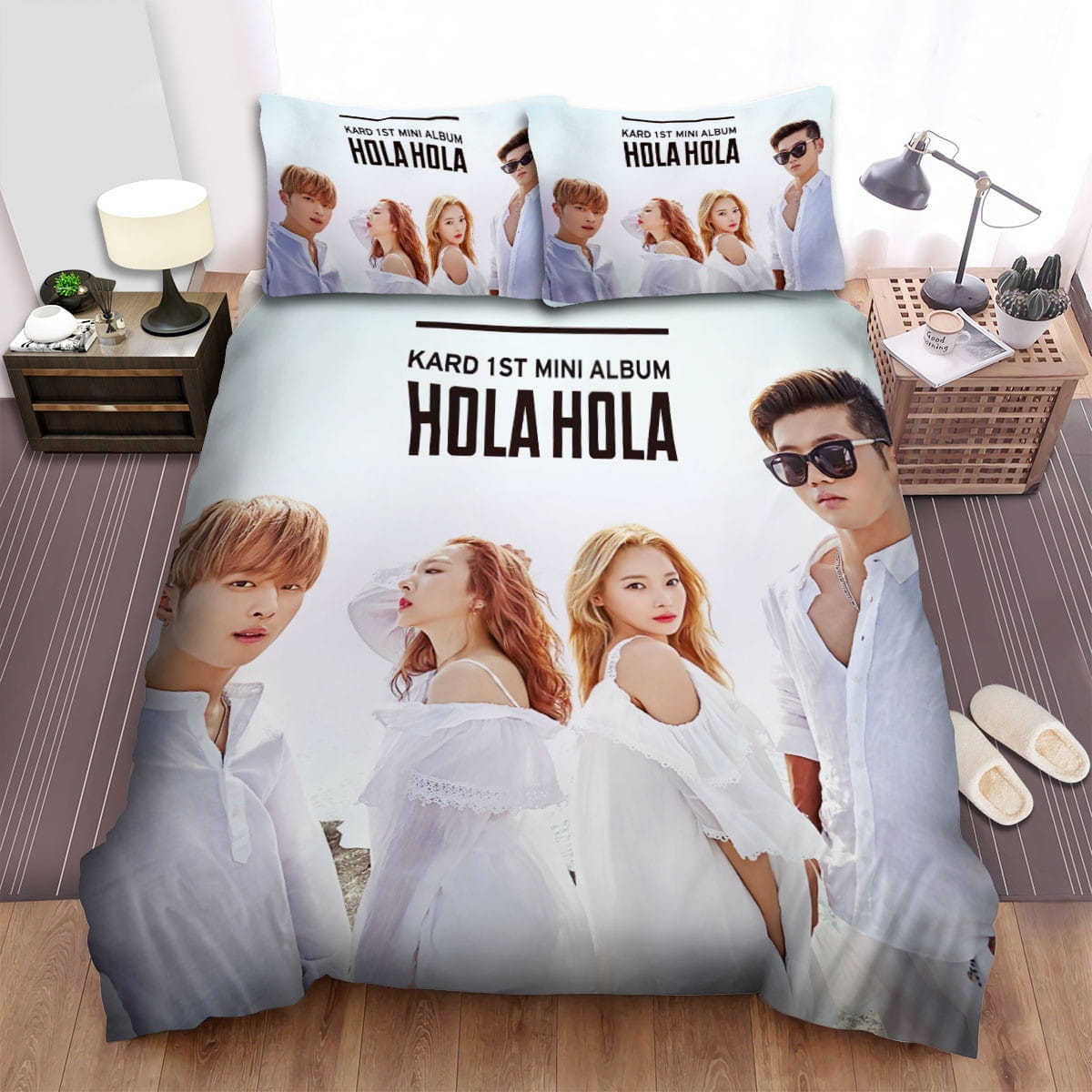 Kard Hola Hola Mini Album Decorative Bedding Sets with Duvet Cover, Flatsheet, Pillowcases