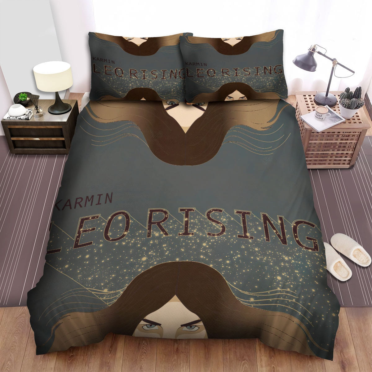 Karmin Leo Rising Bedding Sets, Flatsheet Gift For Wife, Husband, Besties