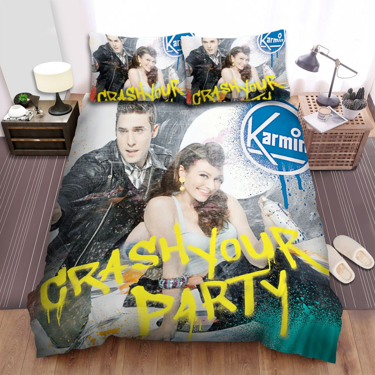 Karmin Crash Your Party Decorative Bedding Sets with Duvet Cover, Flatsheet, Pillowcases