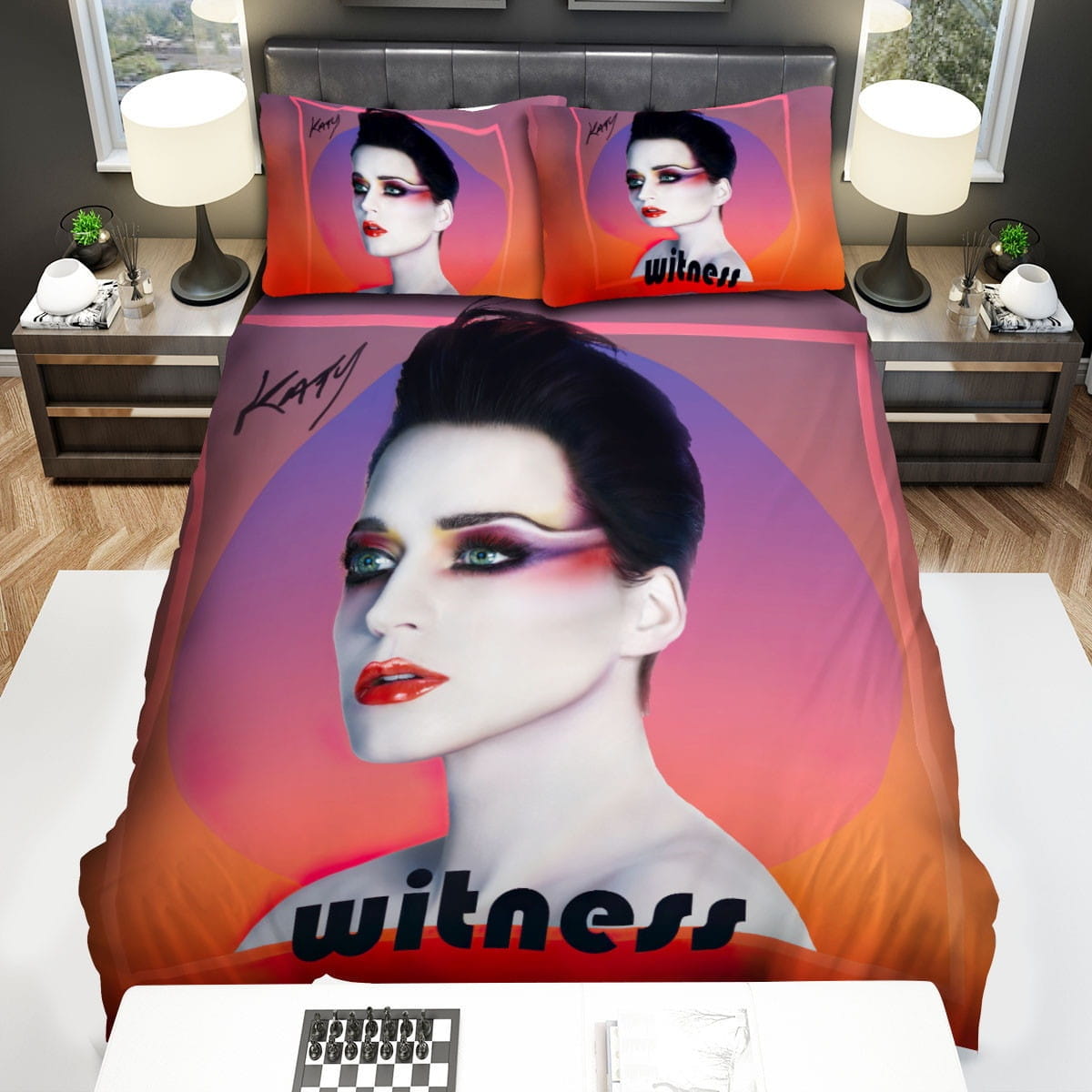Katy Perry Witness Bedding Sets, Flatsheet Gift For Christmas, Thanksgiving, Halloween