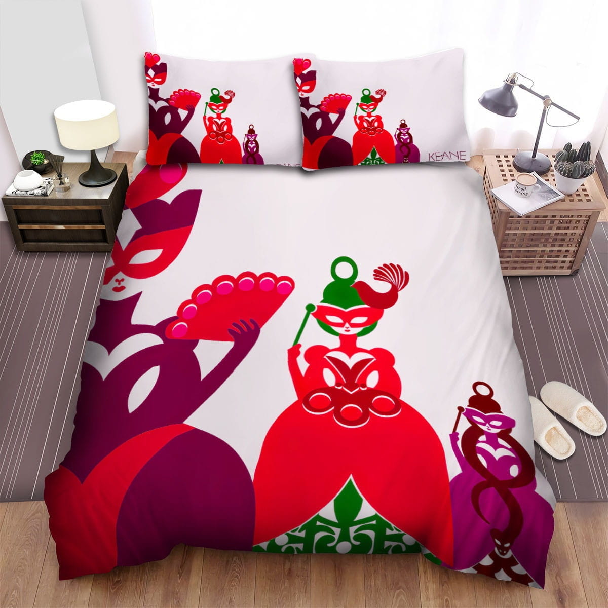 Keane Band Painting Art Bedding Sets, Flatsheet Gift For Wife, Husband, Besties