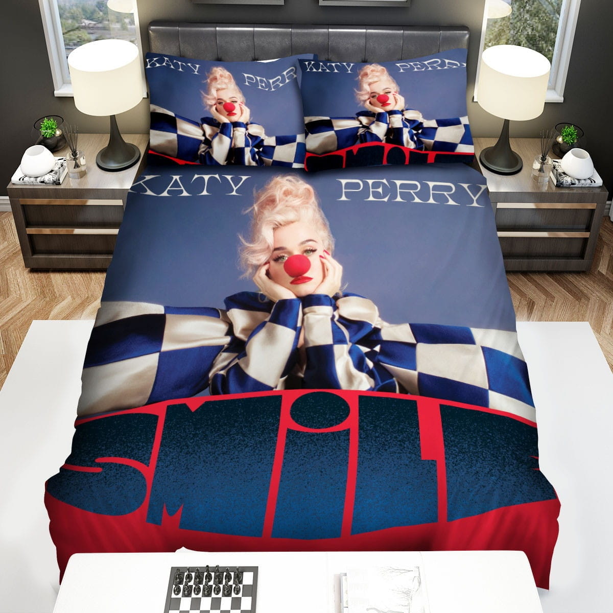 Katy Perry Smile Bedding Set, Gift For Christmas, Birthday, Thanksgiving