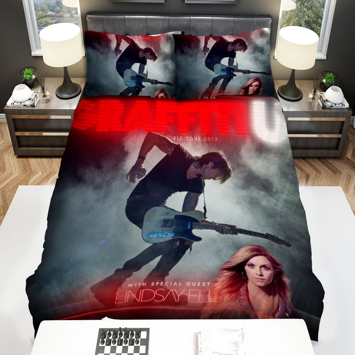 Keith Urban Graffiti U Bedding Sets, Flatsheet Gift For Wife, Husband, Besties