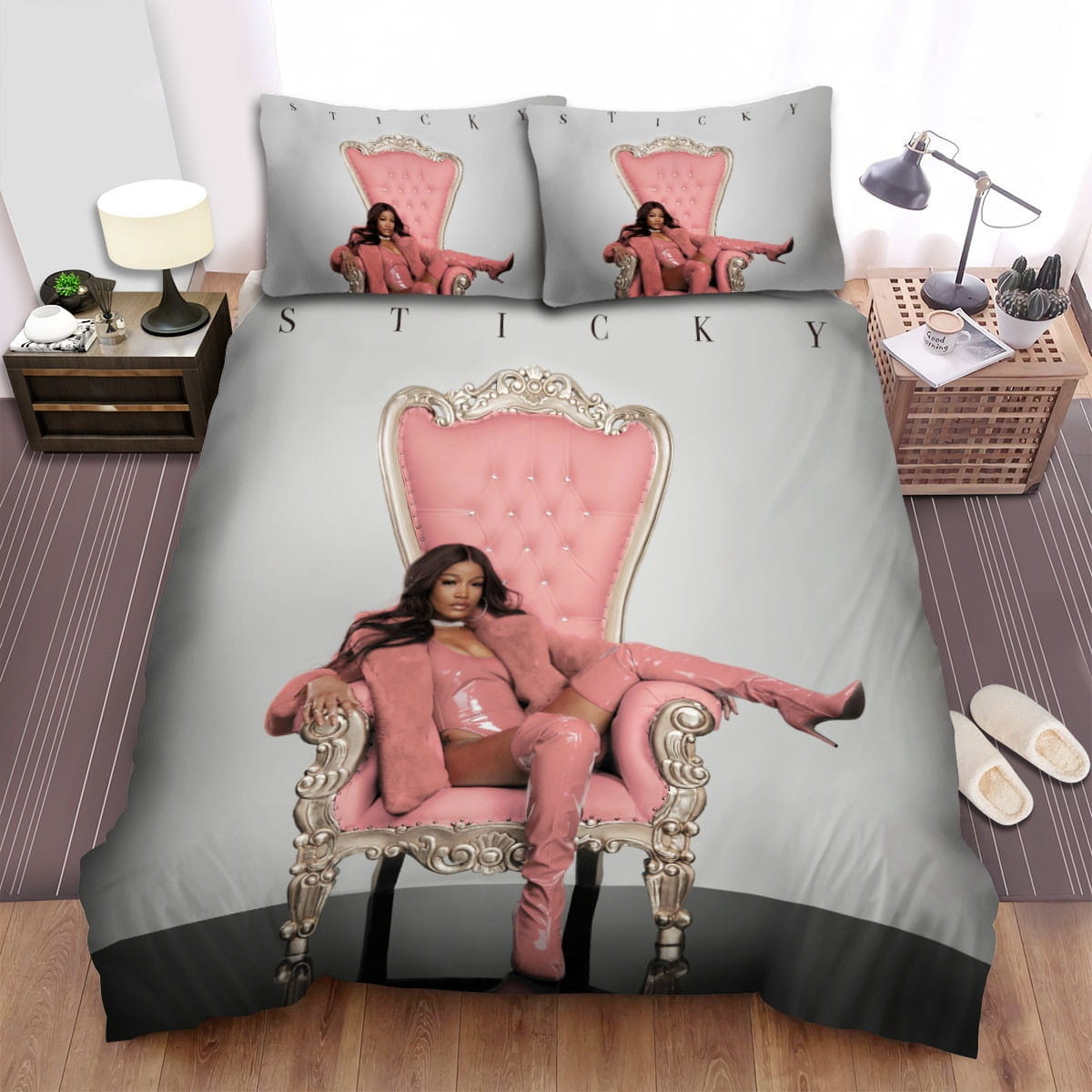 Keke Palmer Sticky Decorative Bedding Sets with Duvet Cover, Flatsheet, Pillowcases