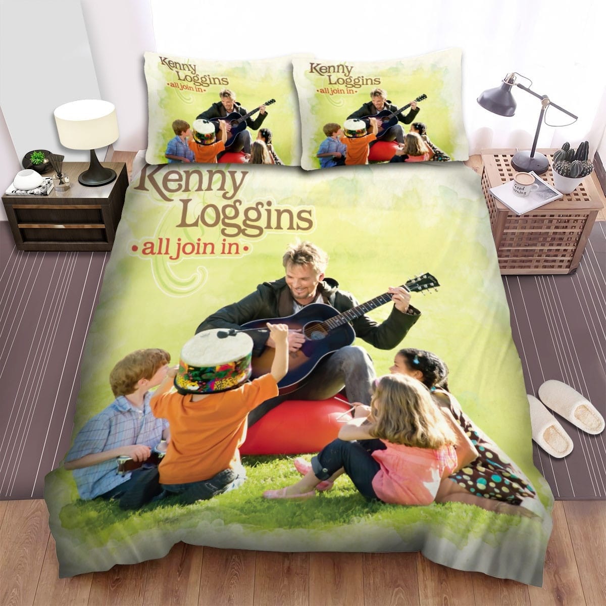 Kenny Loggins All Join In Decorative Bedding Sets with Duvet Cover, Flatsheet, Pillowcases
