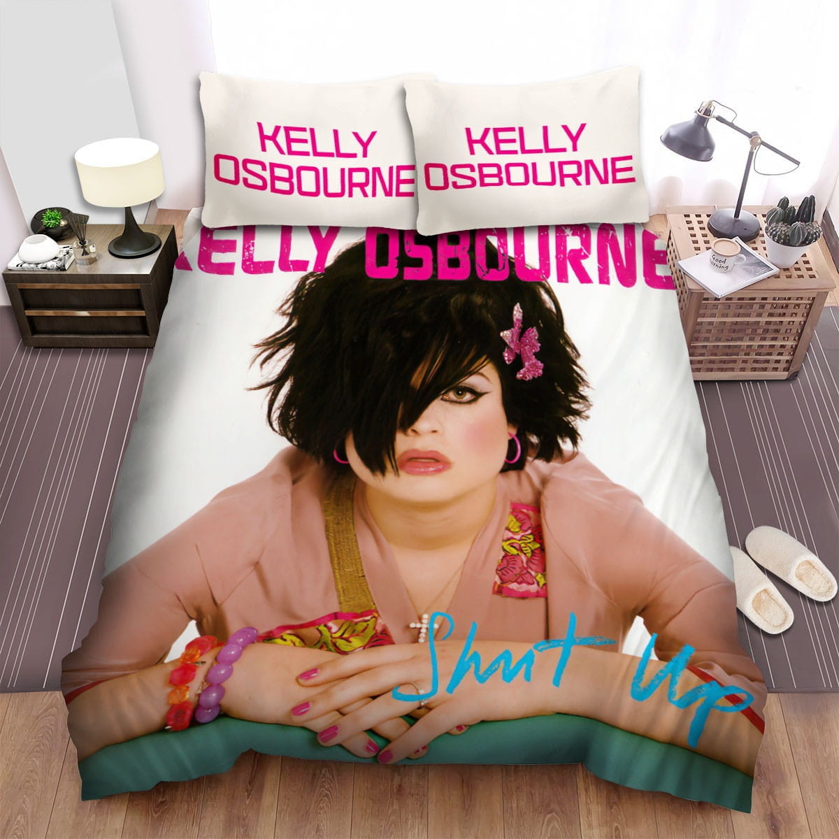 Kelly Osbourne Pink Bedding Sets, Flatsheet Gift For Christmas, Thanksgiving, Halloween