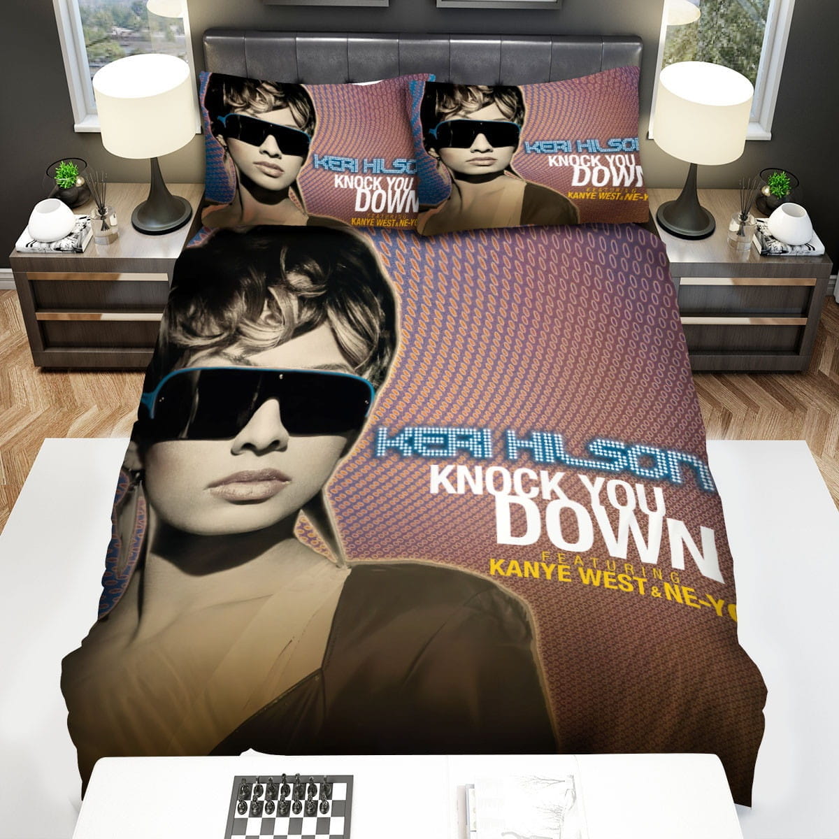 Keri Hilson Knock You Down Decorative Bedding Sets with Duvet Cover, Flatsheet, Pillowcases