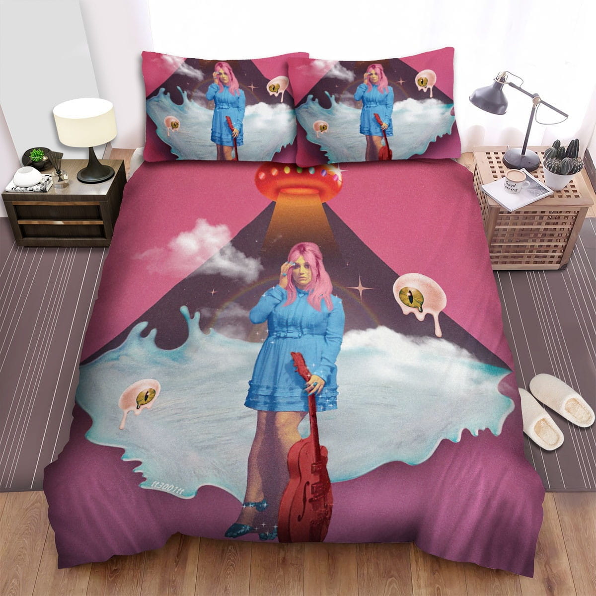 Kesha Guitar Bedding Set, Gift For Christmas, Birthday, Thanksgiving