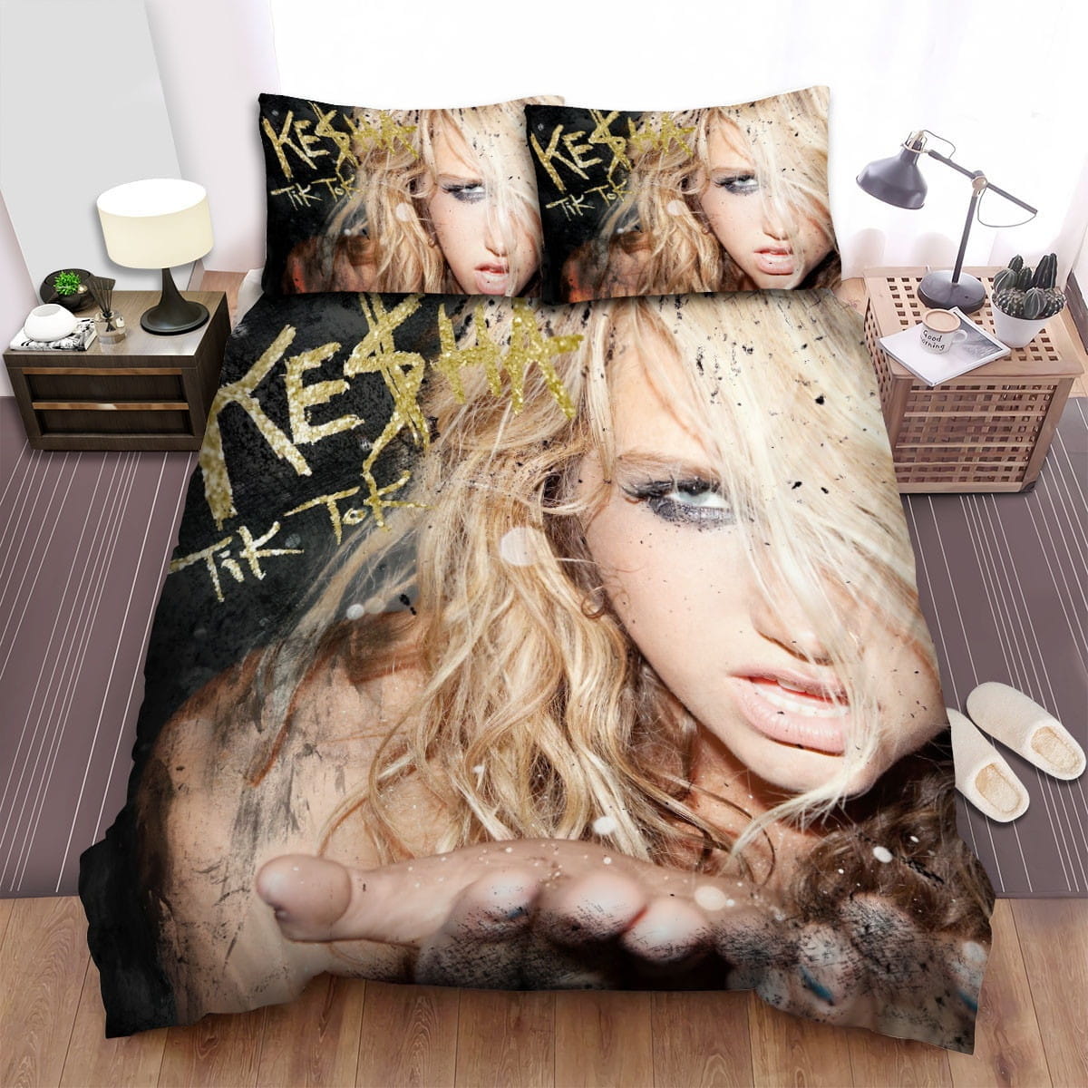 Kesha Tik Tok Bedding Sets, Flatsheet Gift For Christmas, Thanksgiving, Halloween