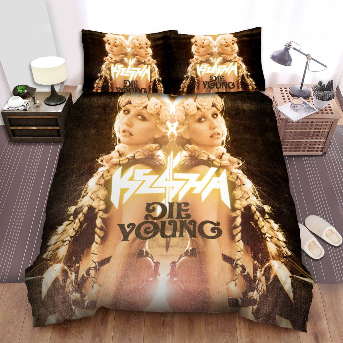 Kesha Die Young Bedding Sets Duvet Cover, Flatsheet, Pillowcases Perfect Gift For Fans