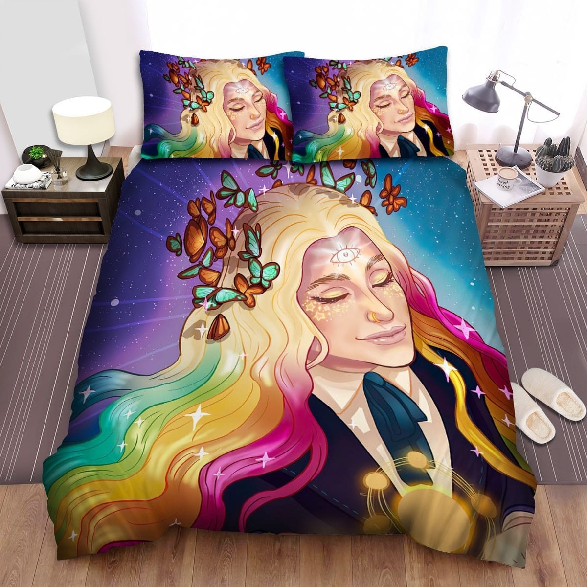 Kesha Butterflies Bedding Sets Duvet Cover, Flatsheet, Pillowcases For Every Bedroom
