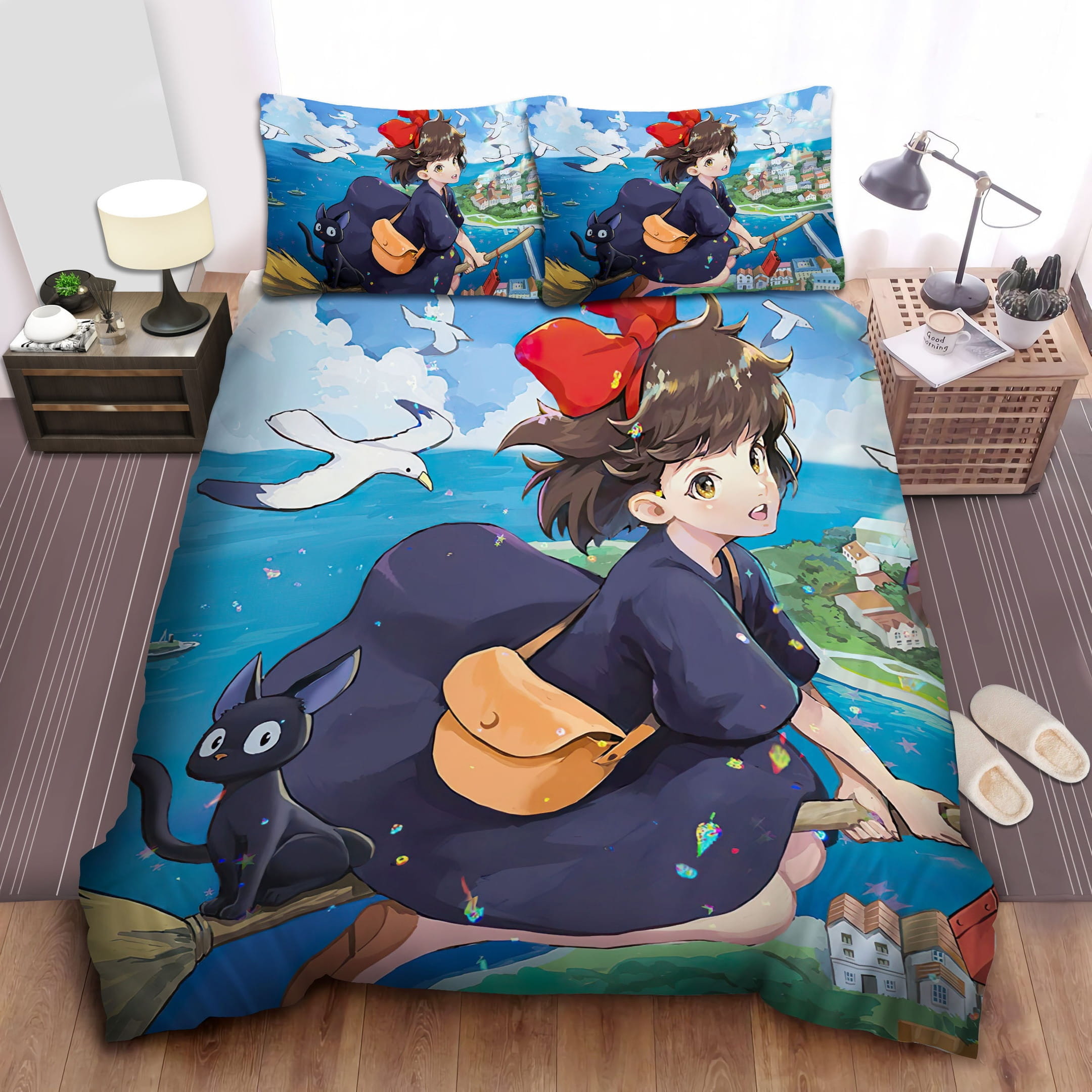 Kiki And The Seagulls Bedding Sets Duvet Cover, Flatsheet, Pillowcases For Every Bedroom