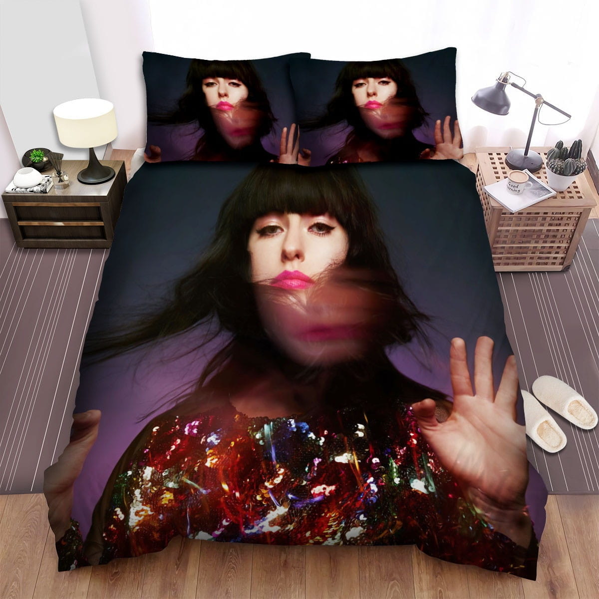 Kimbra Art Photoshoot Bedding Sets, Flatsheet Gift For Wife, Husband, Besties