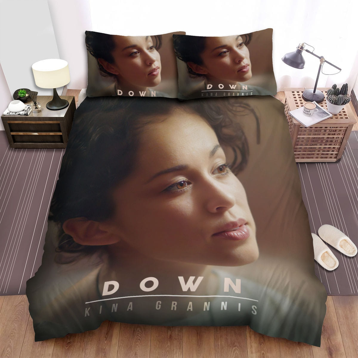 Kina Grannis Down Bedding Sets, Flatsheet Gift For Christmas, Thanksgiving, Halloween