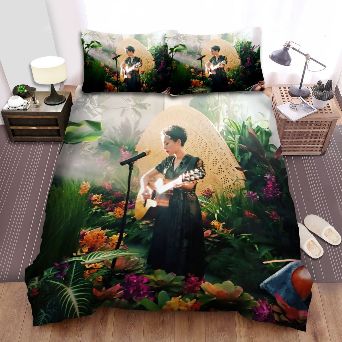 Kina Grannis Flower Garden Decorative Bedding Sets with Duvet Cover, Flatsheet, Pillowcases