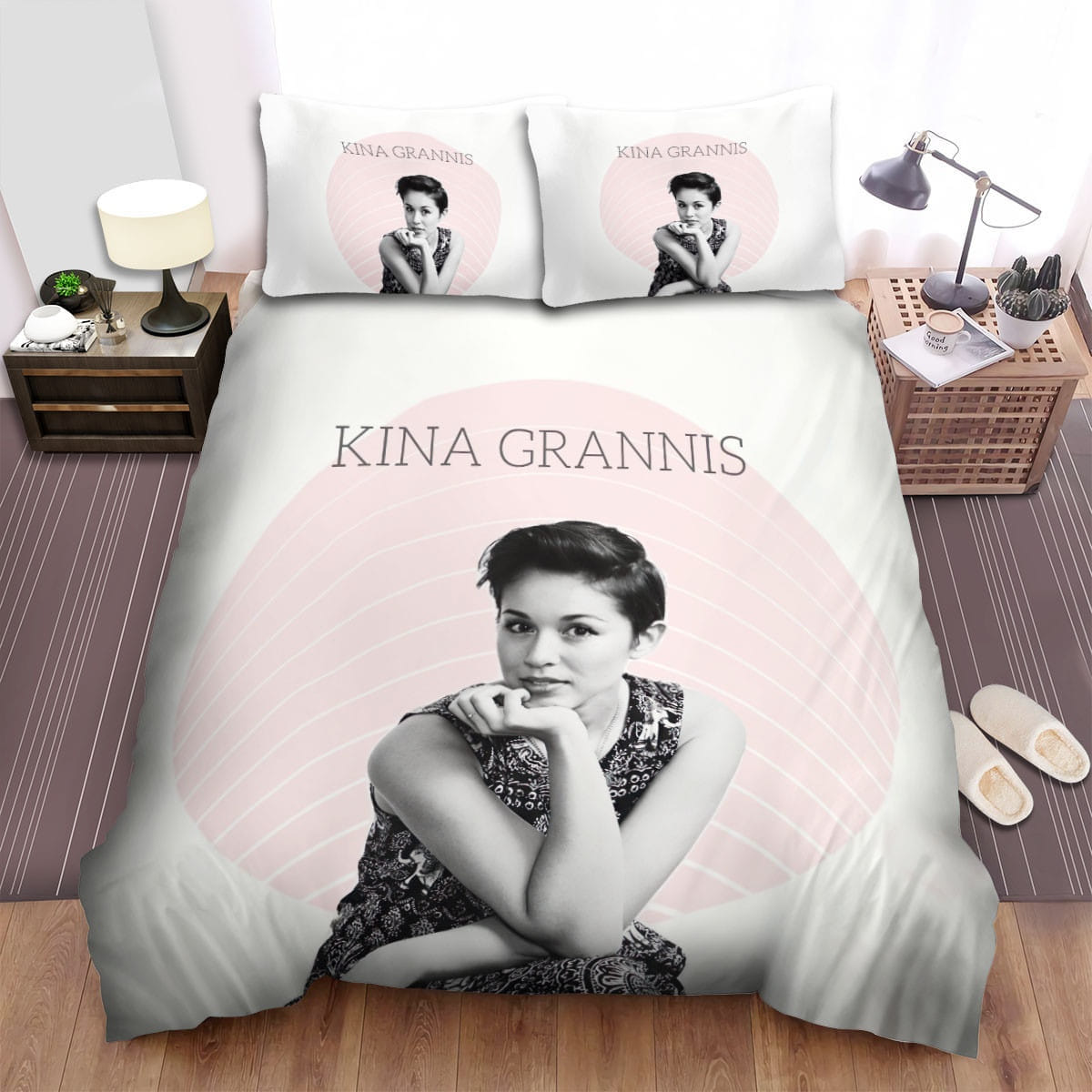 Kina Grannis Posing Bedding Sets Duvet Cover, Flatsheet, Pillowcases Perfect Gift For Fans
