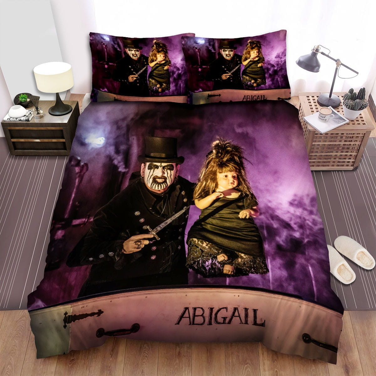 King Diamond Abigail Decorative Bedding Sets with Duvet Cover, Flatsheet, Pillowcases