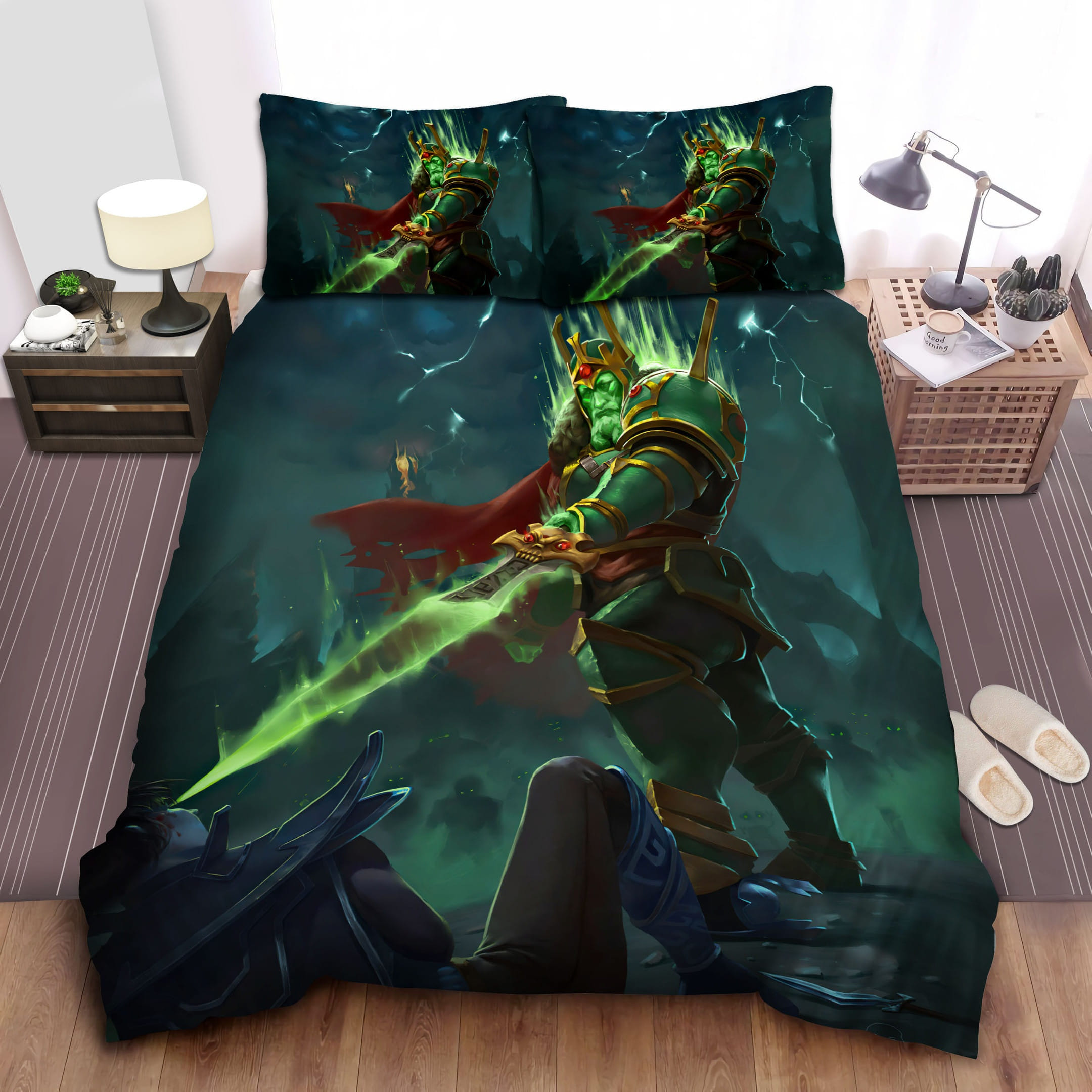 King And Phantom Assassin Bedding Sets, Flatsheet Gift For Wife, Husband, Besties