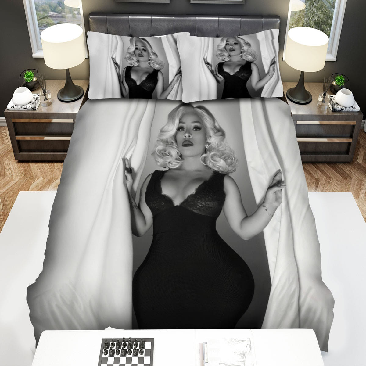 K. Michelle Hot Poster Bedding Sets, Flatsheet Gift For Christmas, Thanksgiving, Halloween