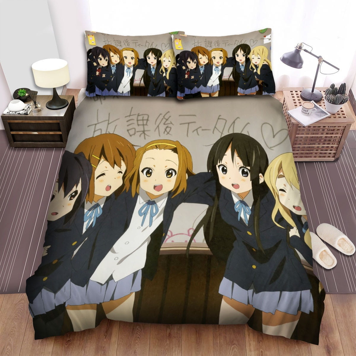 K-On Happy Moment Bedding Set, Gift For Christmas, Birthday, Thanksgiving