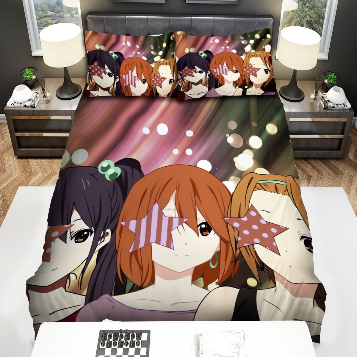 K-On Covered By Stars Art Bedding Sets Duvet Cover, Flatsheet, Pillowcases For Every Bedroom
