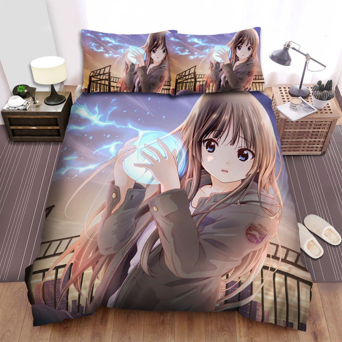 K-On Beautiful Akiyama Bedding Sets Duvet Cover, Flatsheet, Pillowcase For Your Lover