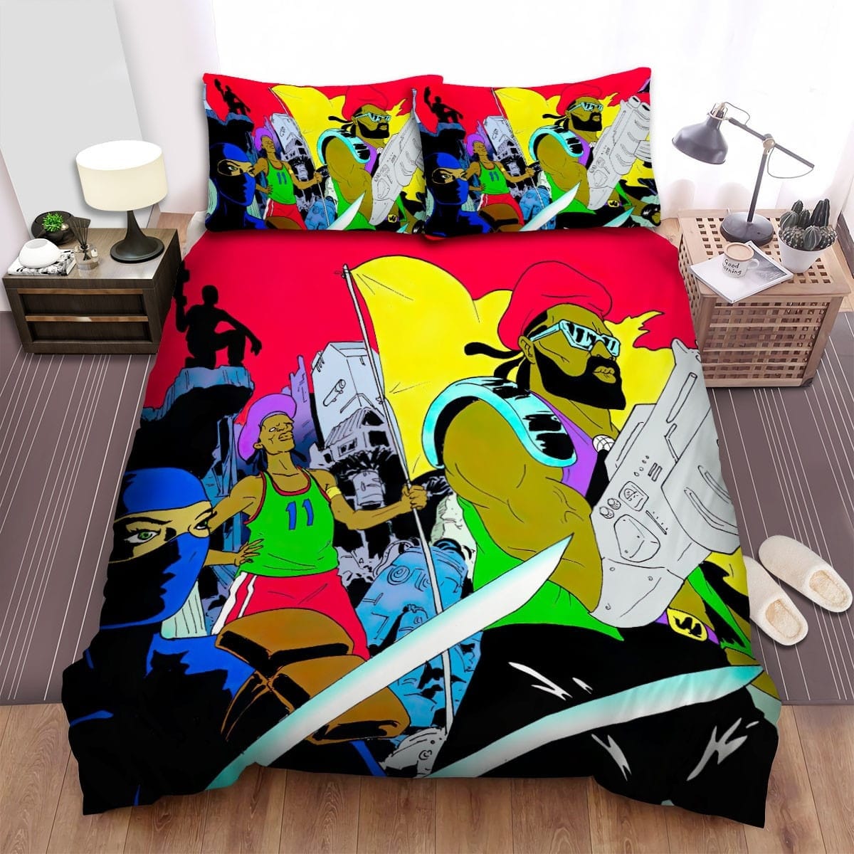 Knife Fight Major Lazer Bedding Sets, Flatsheet Gift For Christmas, Thanksgiving, Halloween