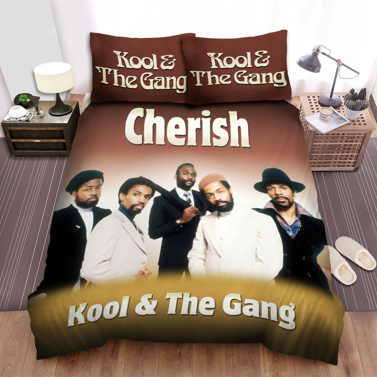 Kool & The Gang Cherish Bedding Sets Duvet Cover, Flatsheet, Pillowcases Perfect Gift For Fans