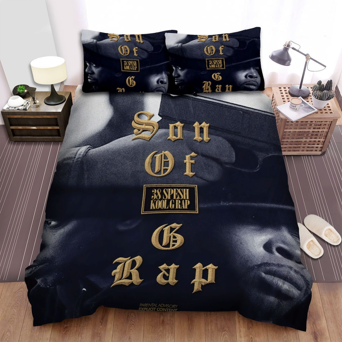 Kool G Rap Son Of Decorative Bedding Sets with Duvet Cover, Flatsheet, Pillowcases