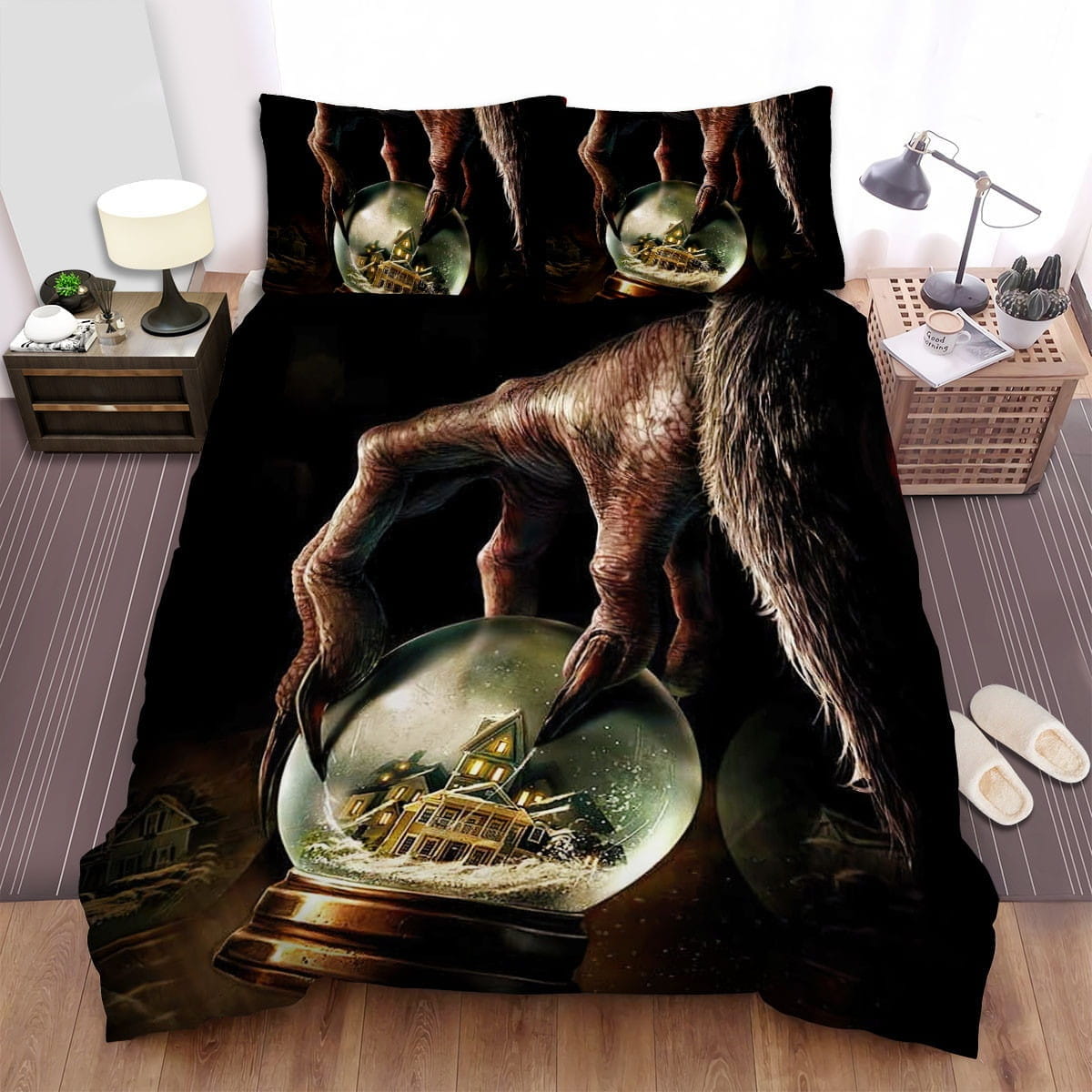 Krampus (I) Movie Poster 1 Bedding Sets Duvet Cover, Flatsheet, Pillowcases Perfect Gift For Fans