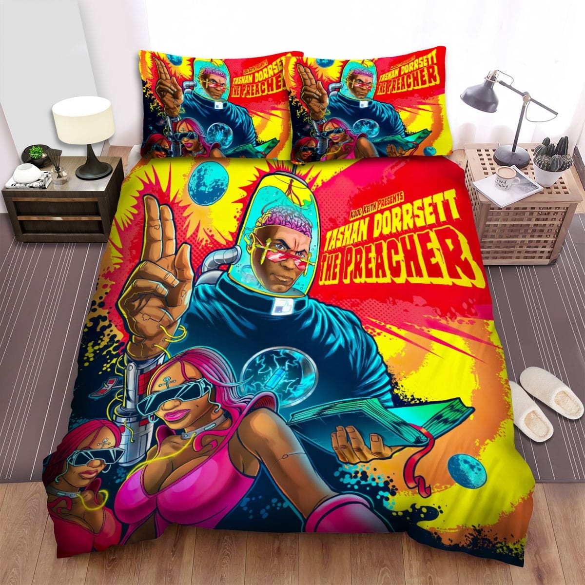 Kool Keith The Preacher Bedding Sets, Flatsheet Gift For Christmas, Thanksgiving, Halloween