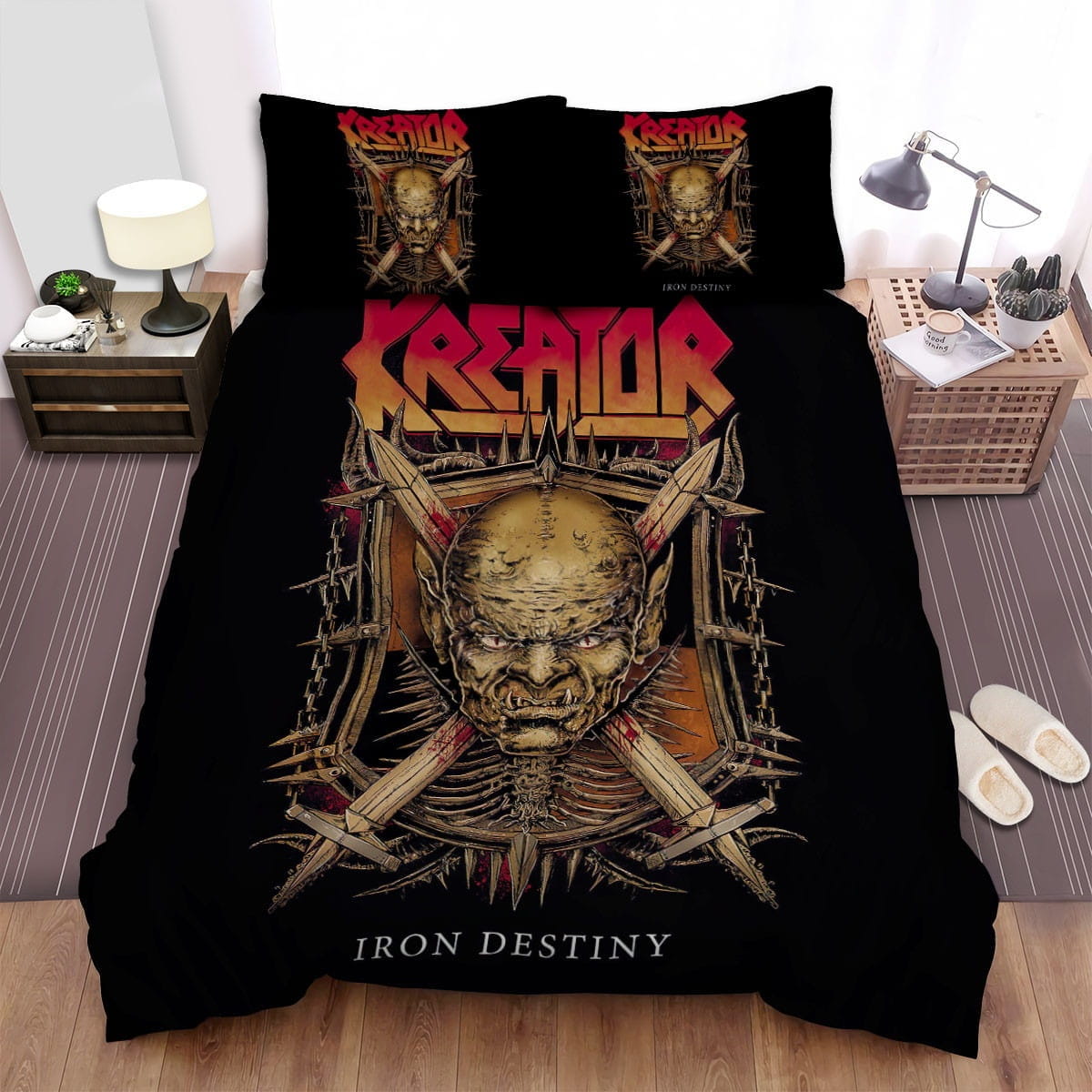 Kreator Vs Arch Enemy Bedding Sets Duvet Cover, Flatsheet, Pillowcase For Your Lover