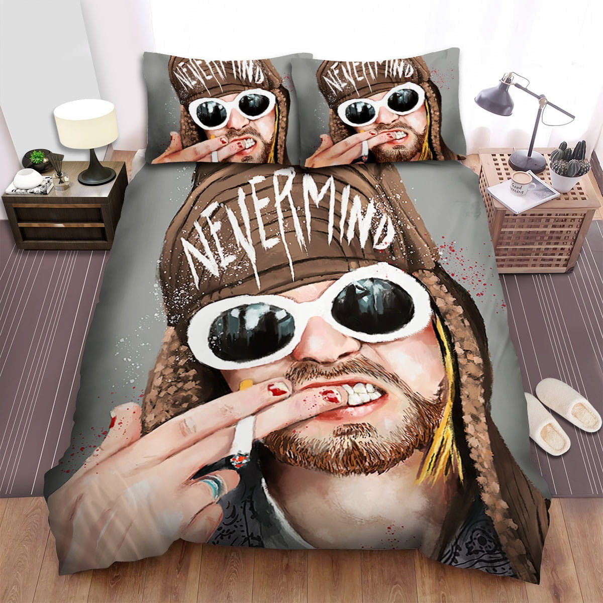 Kurt Cobain Nevermind Art Bedding Sets Duvet Cover, Flatsheet, Pillowcases For Every Bedroom