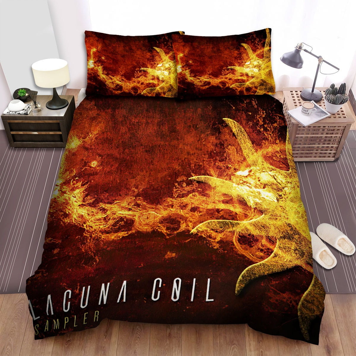 Lacuna Coil Sampler Decorative Bedding Sets with Duvet Cover, Flatsheet, Pillowcases