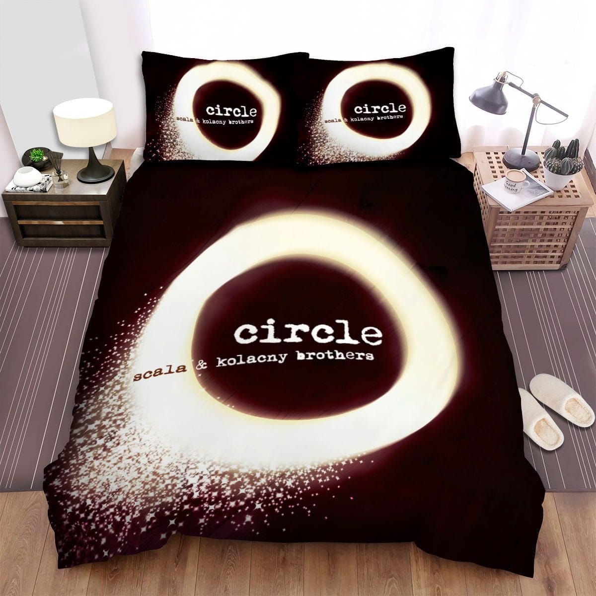 La Scala Circle Bedding Sets, Flatsheet Gift For Christmas, Thanksgiving, Halloween
