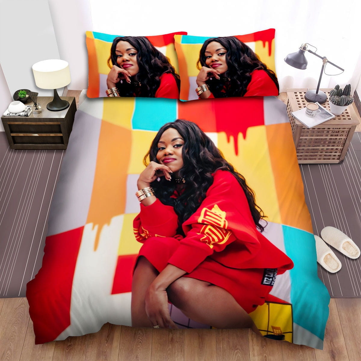 Lady Leshurr Red Bedding Sets Duvet Cover, Flatsheet, Pillowcase For Your Lover