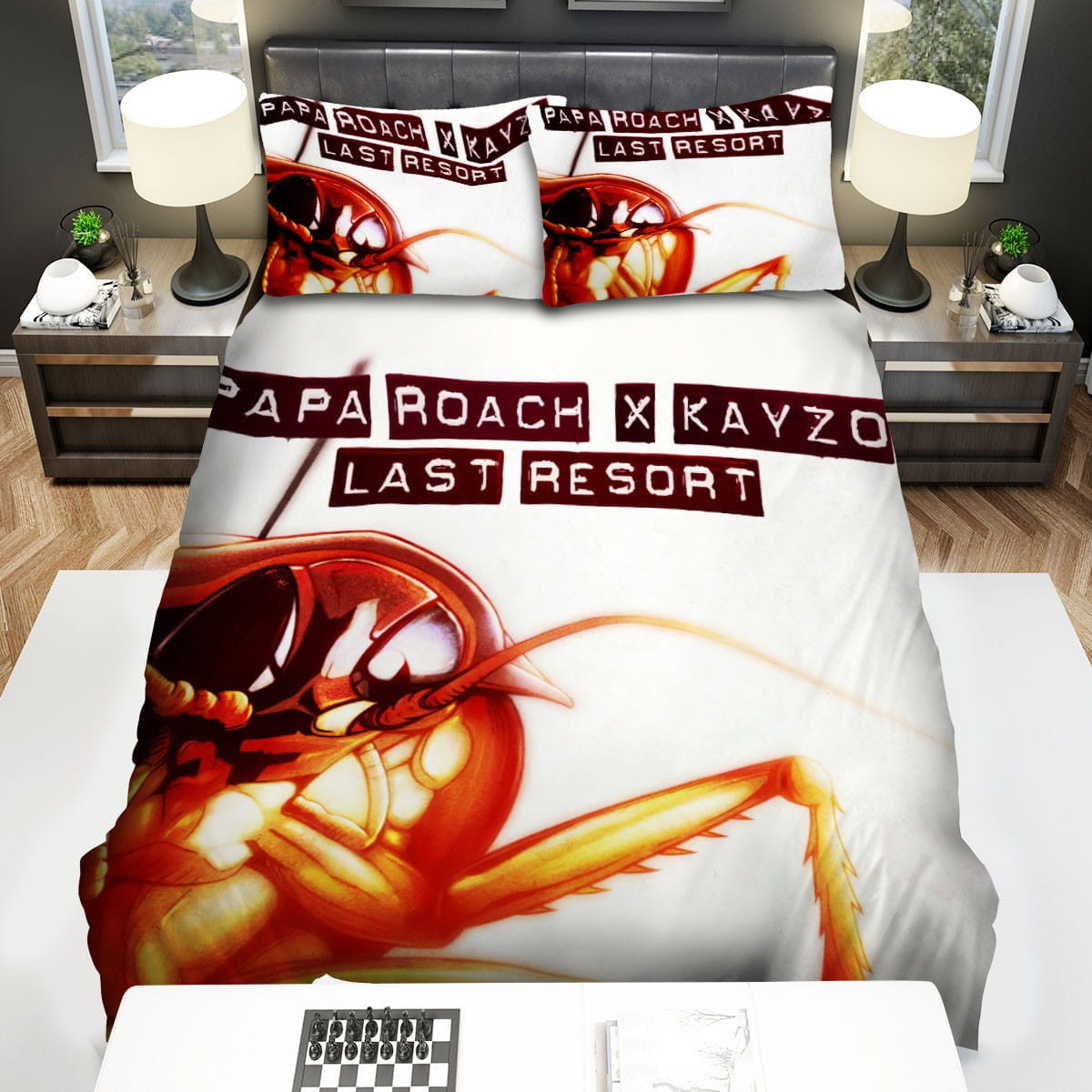 Last Resort Papa Roach Bedding Sets, Flatsheet Gift For Christmas, Thanksgiving, Halloween