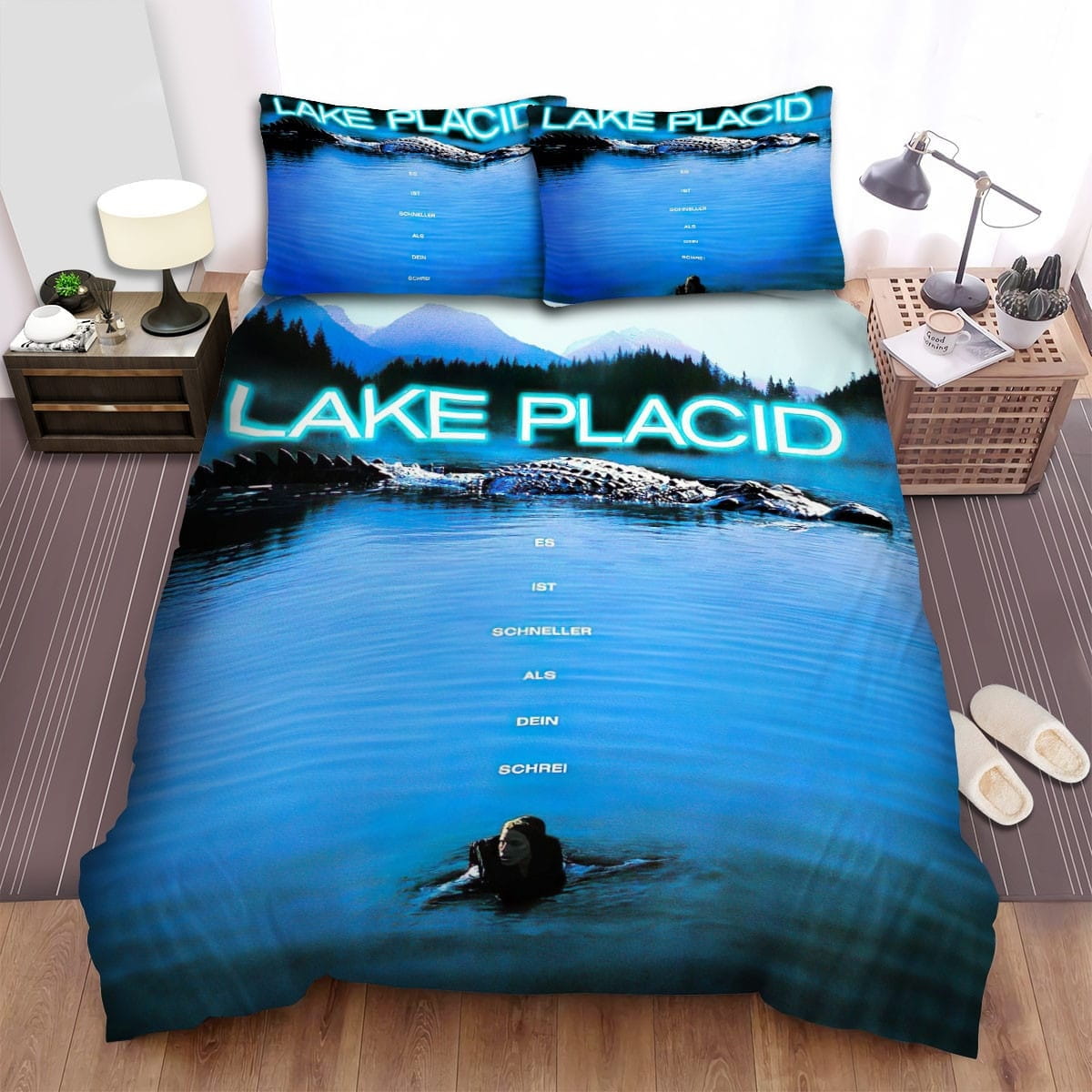Lake Placid Movie Poster 1 Bedding Sets, Flatsheet Gift For Christmas, Thanksgiving, Halloween