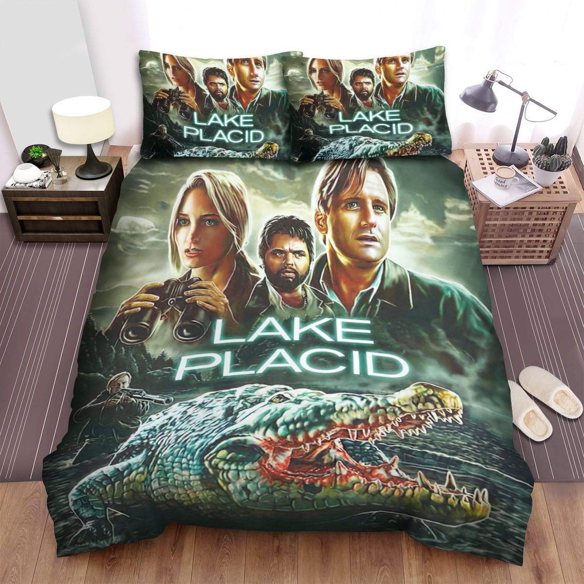 Lake Placid Dark Cloud Bedding Set, Gift For Christmas, Birthday, Thanksgiving
