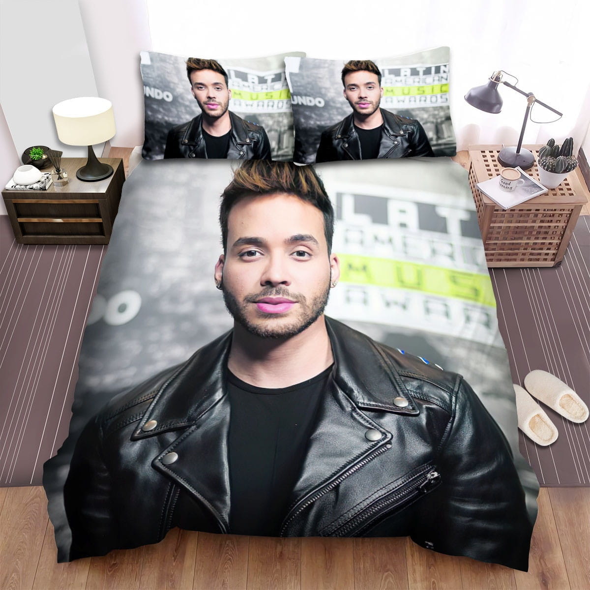 Lemundo Prince Royce Decorative Bedding Sets with Duvet Cover, Flatsheet, Pillowcases