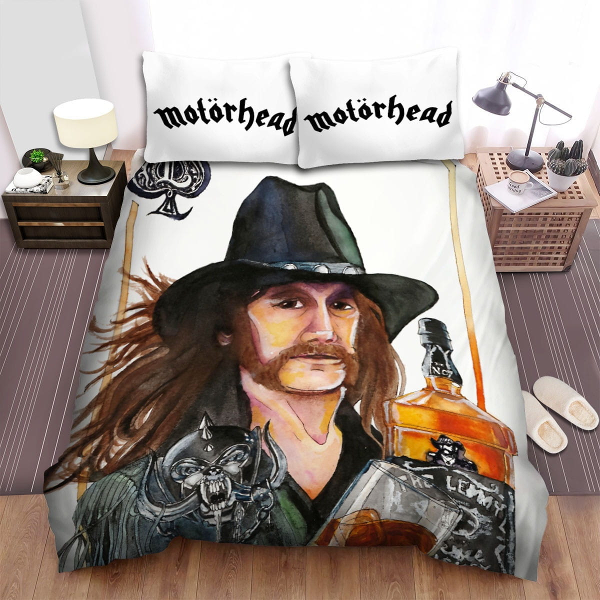 Lemmy Music Long Hair Bedding Sets Duvet Cover, Flatsheet, Pillowcase For Your Lover