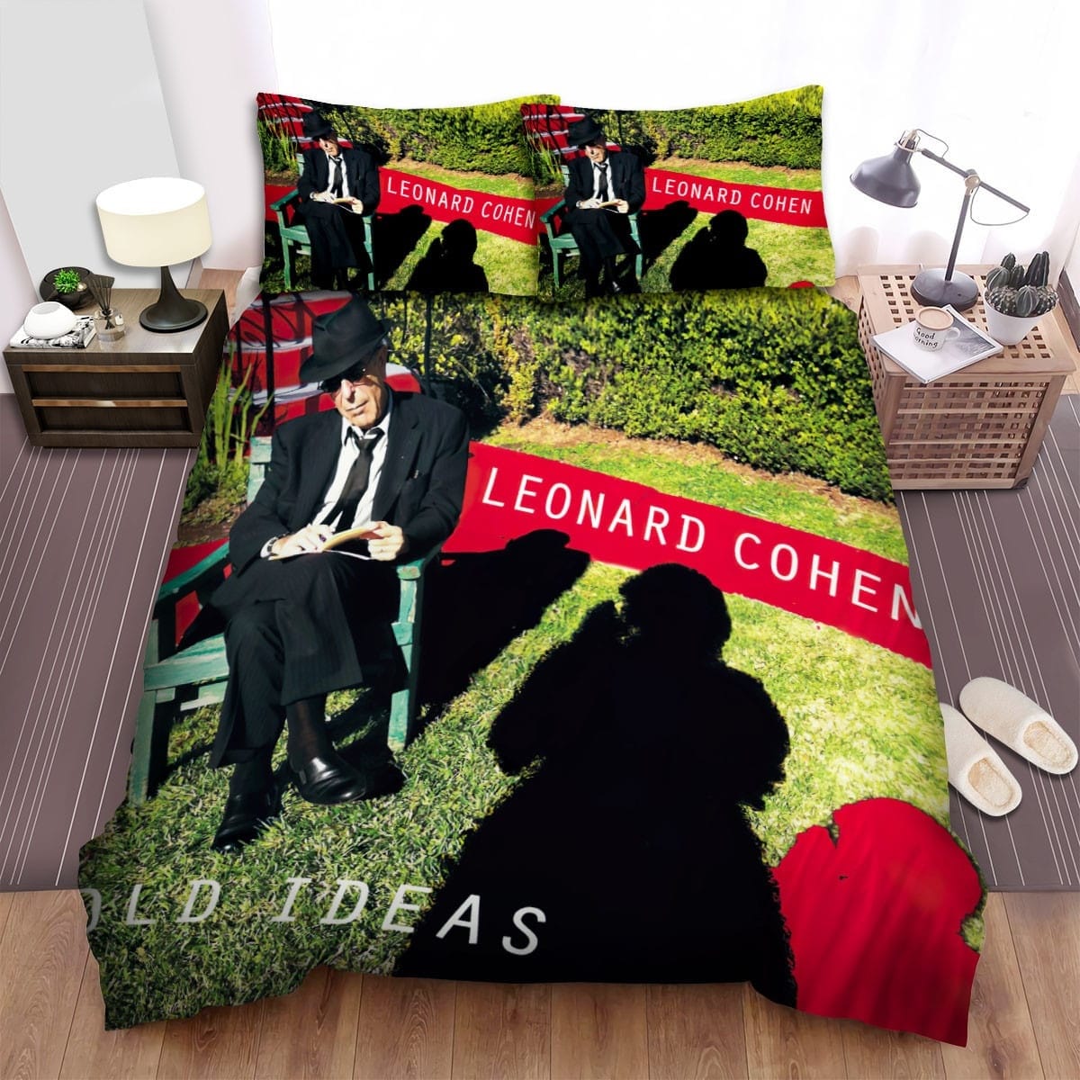 Leonard Cohen Old Ideas Bedding Set, Gift For Christmas, Birthday, Thanksgiving