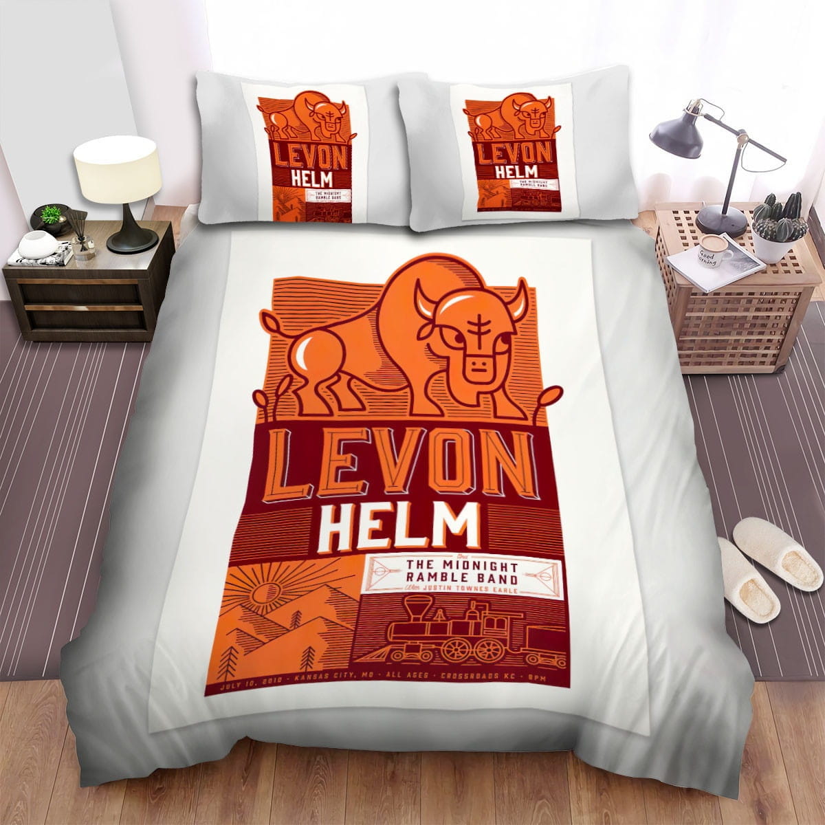 Levon Helm Art Poster Bedding Sets Duvet Cover, Flatsheet, Pillowcases For Every Bedroom