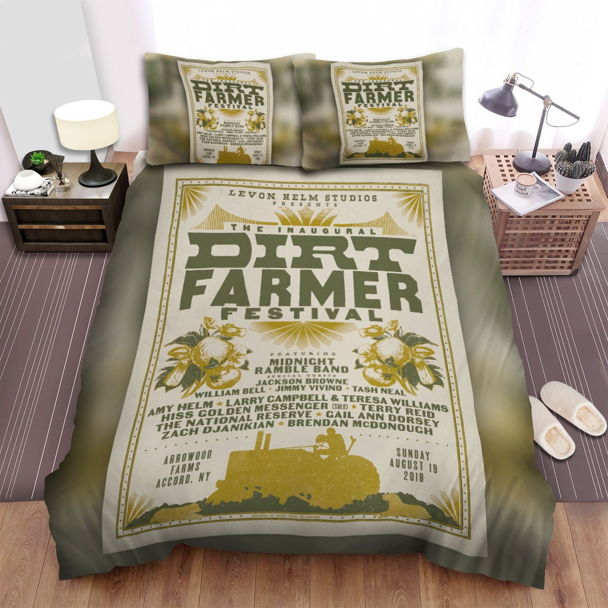 Levon Helm Artwork Bedding Sets Duvet Cover, Flatsheet, Pillowcases For Every Bedroom