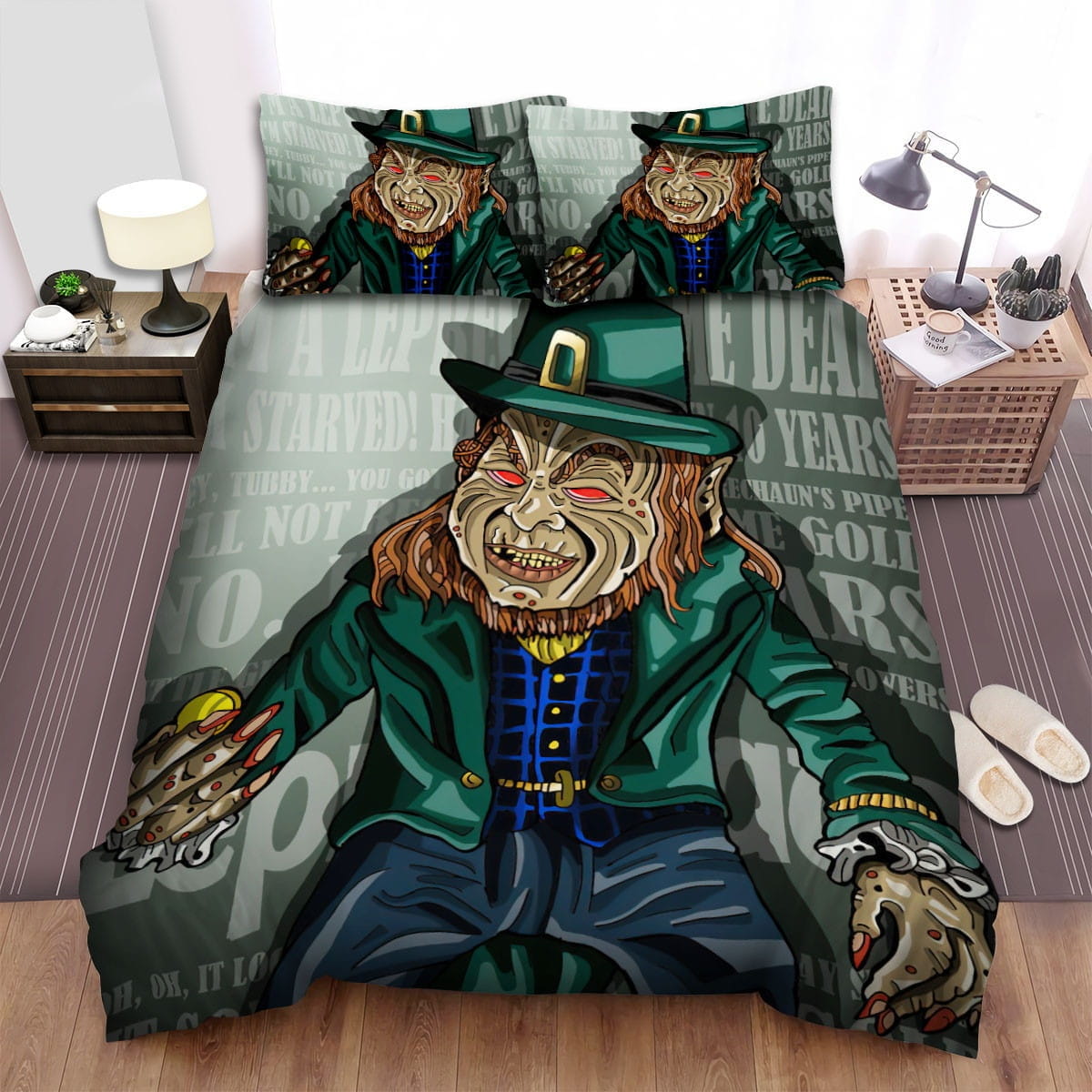 Leprechaun Golden Coin Bedding Sets Duvet Cover, Flatsheet, Pillowcases For Every Bedroom