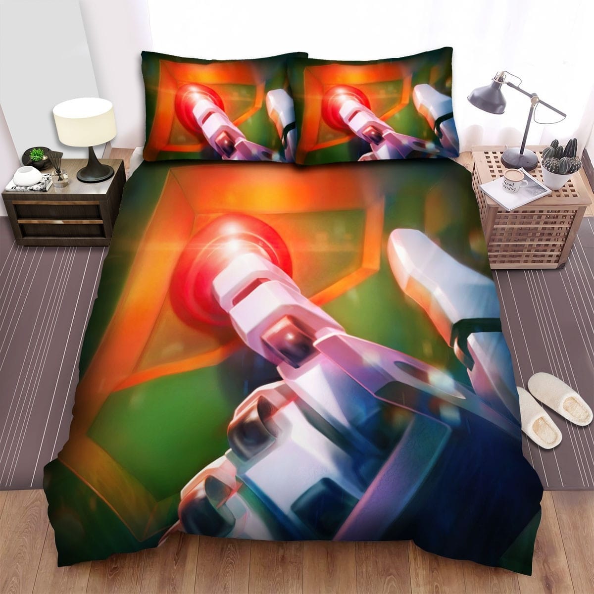 Lightyear Button Bedding Sets Duvet Cover, Flatsheet, Pillowcase For Your Lover