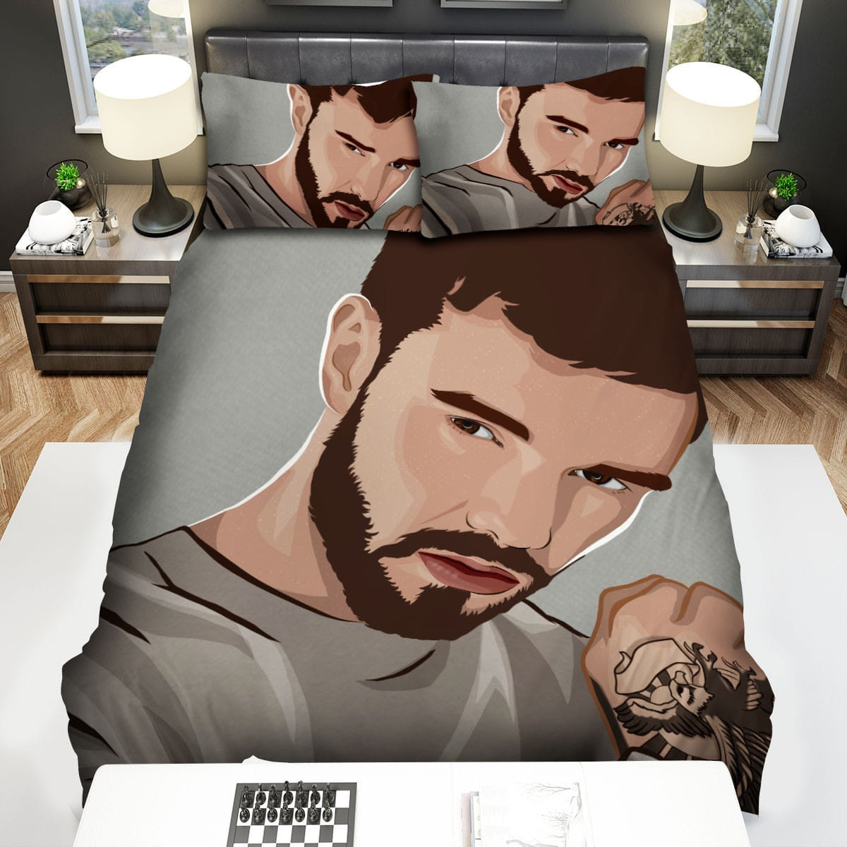 Liam Payne Bedding Sets, Flatsheet Gift For Christmas, Thanksgiving, Halloween
