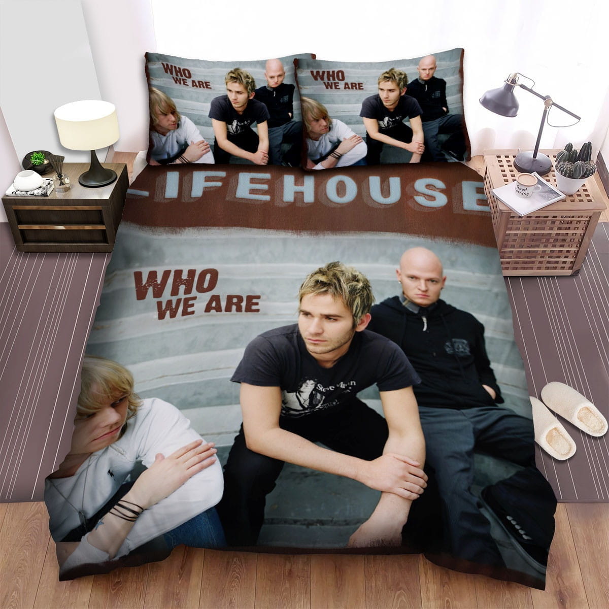 Lifehouse Who We Are Decorative Bedding Sets with Duvet Cover, Flatsheet, Pillowcases